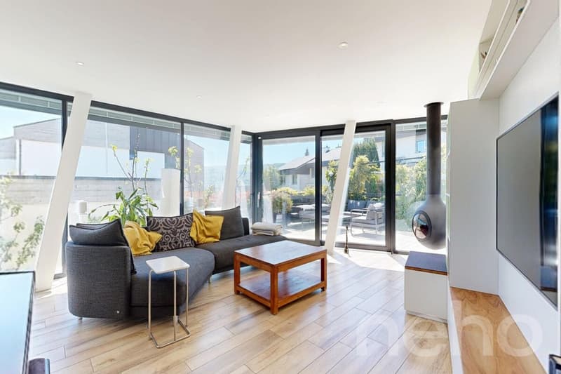 Exclusive design house with gallery & impressive glass front (4)