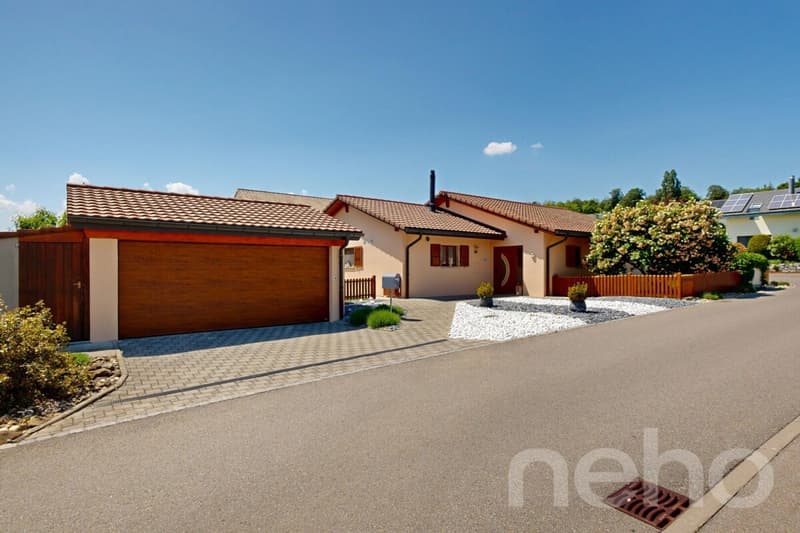 Bright ground-floor villa with tree-lined garden in Onnens (4)