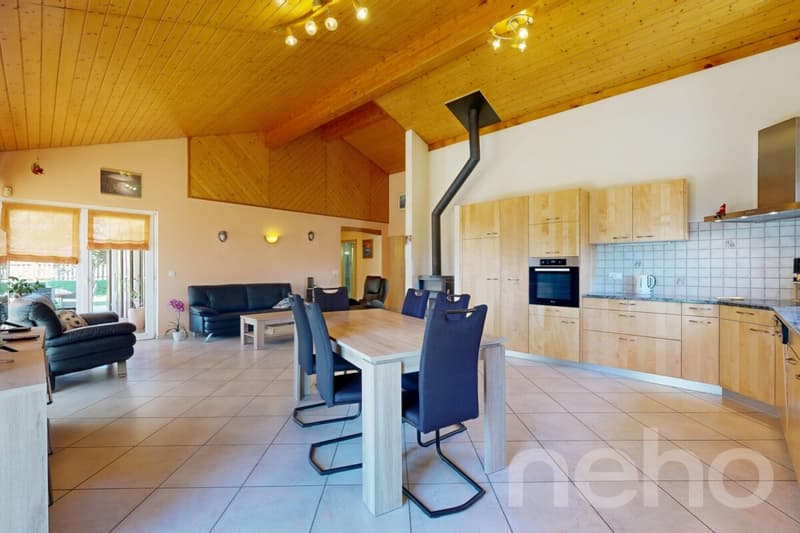 Bright ground-floor villa with tree-lined garden in Onnens (5)