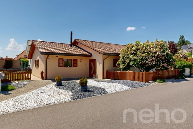Bright ground-floor villa with tree-lined garden in Onnens (2)