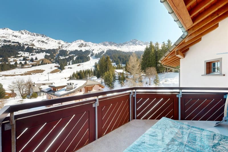 Charmant appartement maisonnette avec ski-in/ski-out et vue sur la montagne à Parpan (9)