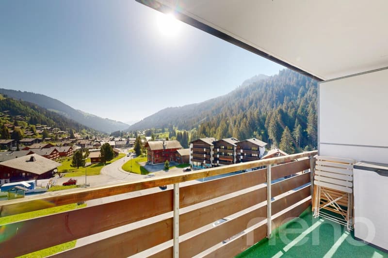 Charmant studio avec balcon et piscine au c?ur de Morgins (8)