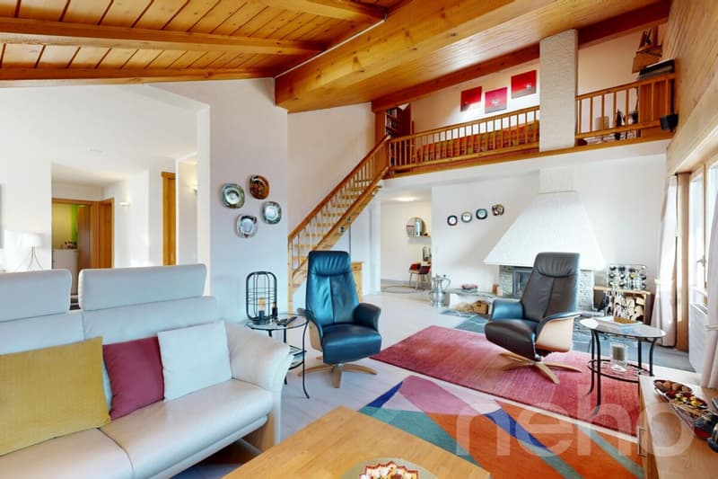 Bel appartement vendu meublé au dernier étage avec mezzanine (2)