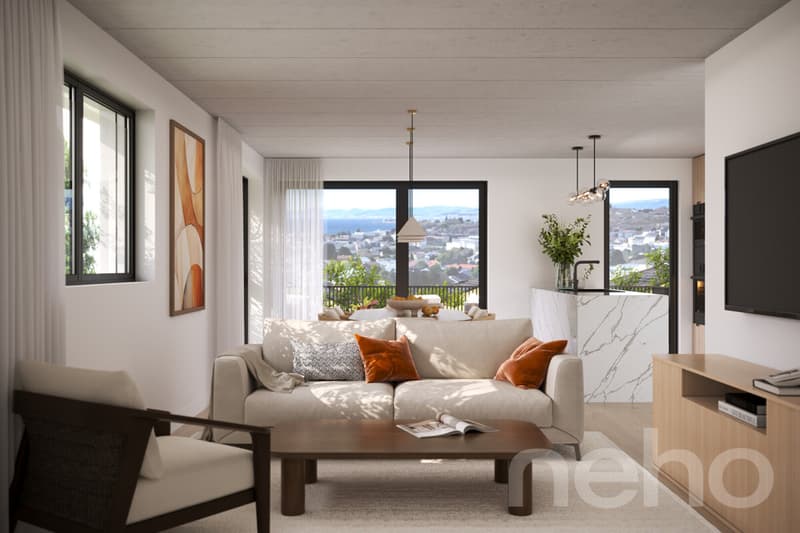 Geräumiges Duplex mit außergewöhnlichem Blick auf den See (7)