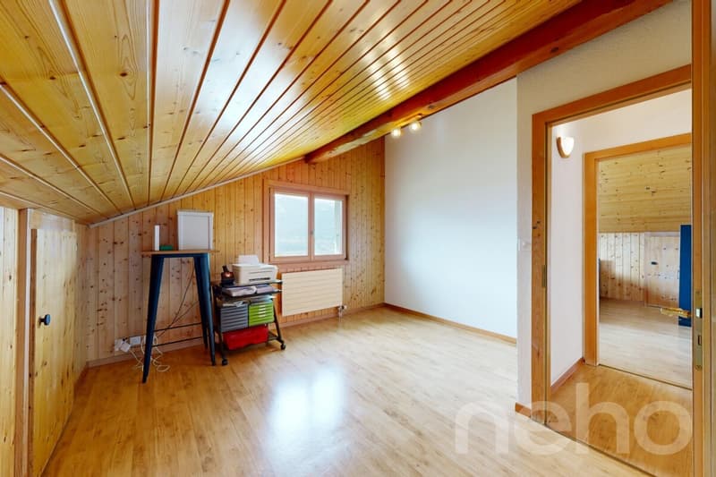 Duplex de 6.5 pièces avec balcon, garages et vue dégagée à Savièse (12)