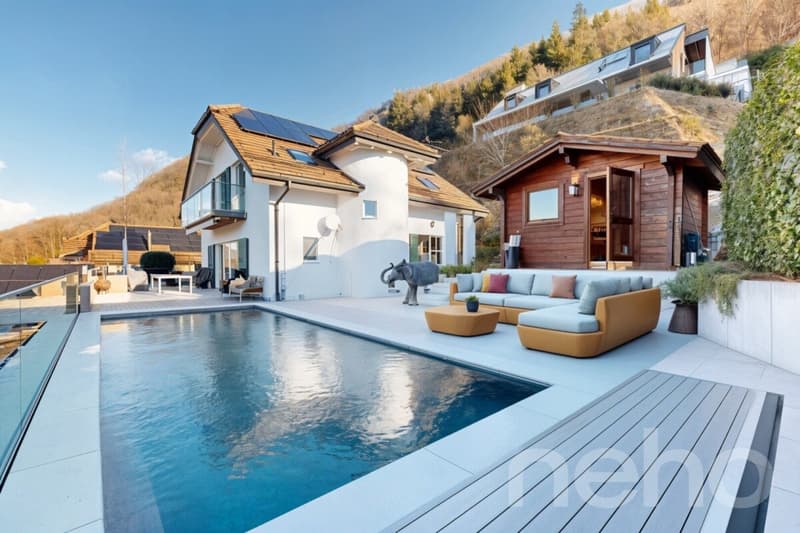 Superbe maison individuelle avec vue panoramique sur le lac à Blonay (2)