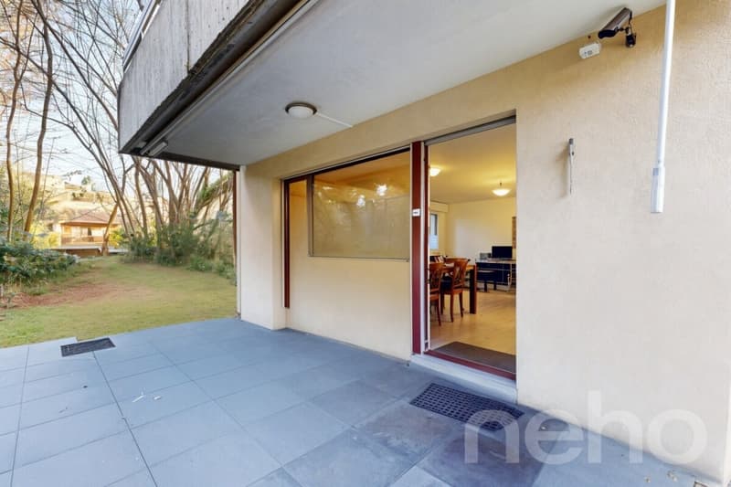 Appartement de jardin confortable de 3,5 pièces avec bureau-atelier supplémentaire (2)