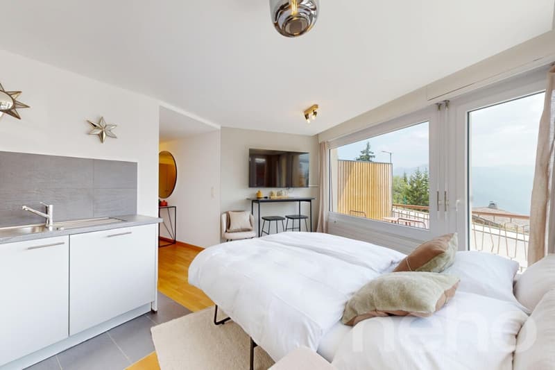 Superbe studio ensoleillé à Crans-Montana (1)