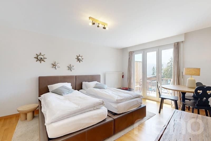 Superbe studio rénové à Crans-Montana (1)