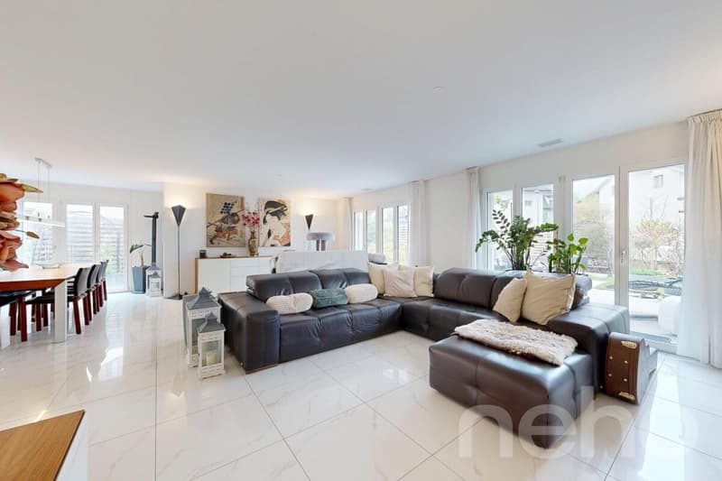 Modern 5.5-room row house with garden in Aristau (5)