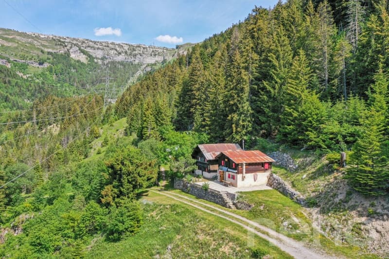 Renovated mayen along a private path Savièse/Sanetsch easy to access (1)