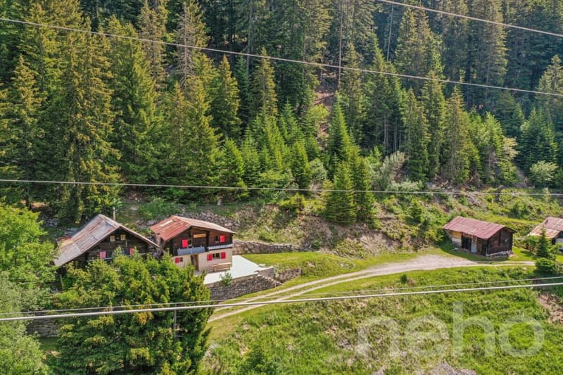 Renovated mayen along a private path Savièse/Sanetsch easy to access (12)