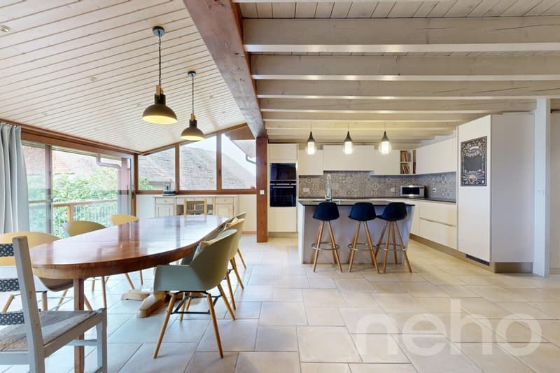 Maison jumelle rénovée à Penthéréaz ! (1)