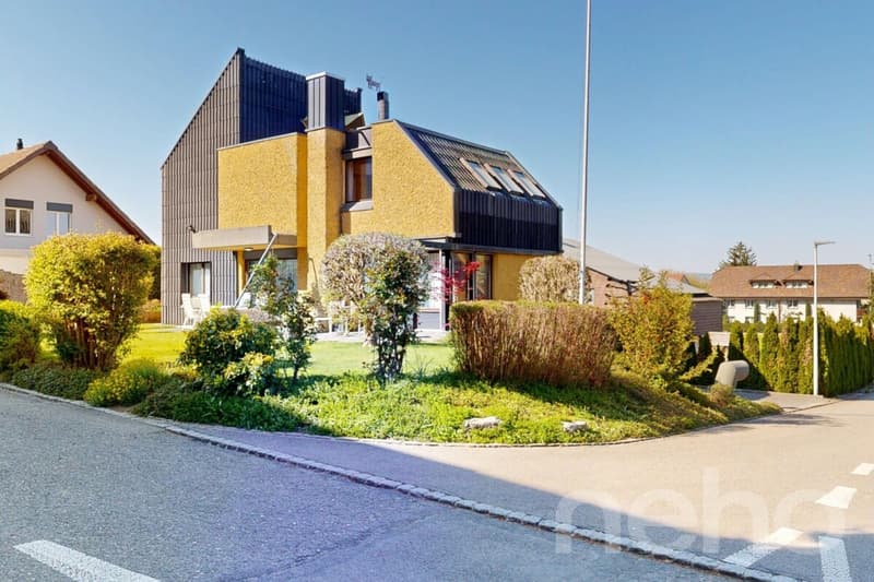 House with unique architecture and large garden paradise (3)