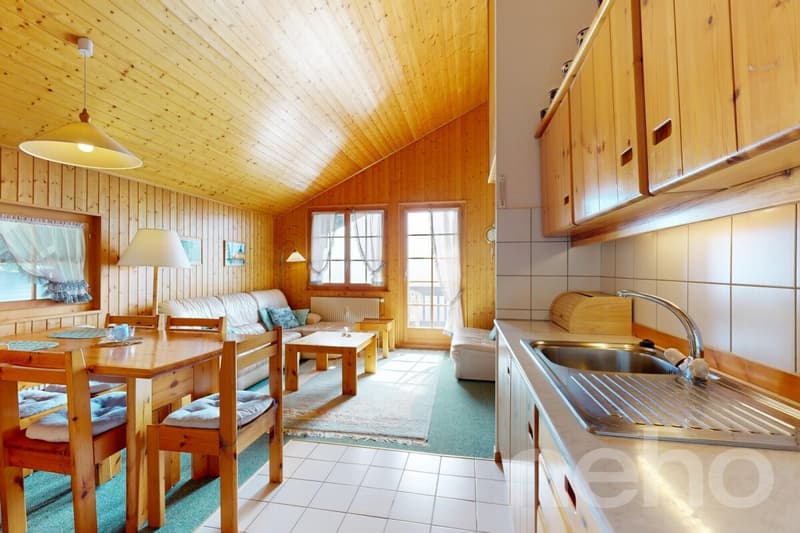 Appartamento di 3 camere di fronte alle Dents du Midi, ai piedi delle piste! (2)