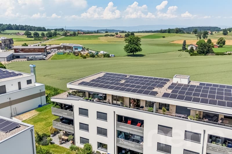 Attique d'exception avec terrasse panoramique entre Fribourg et Berne (11)