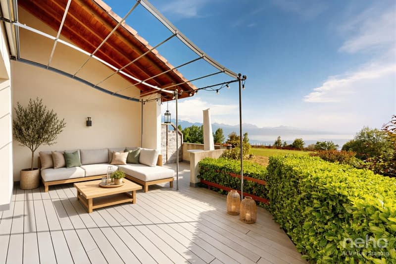 Charmante maison jumelle avec vue imprenable sur le Léman (7)