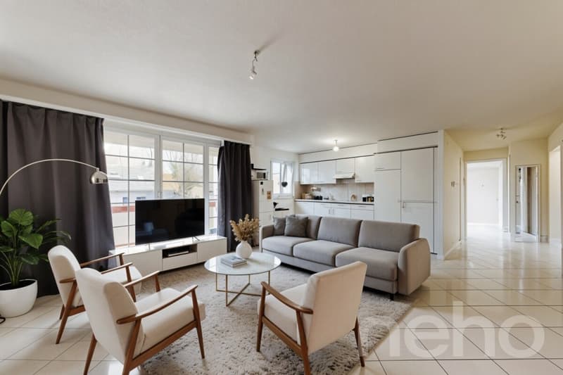 Bright 3.5-room apartment with garden and unobstructed view (1)