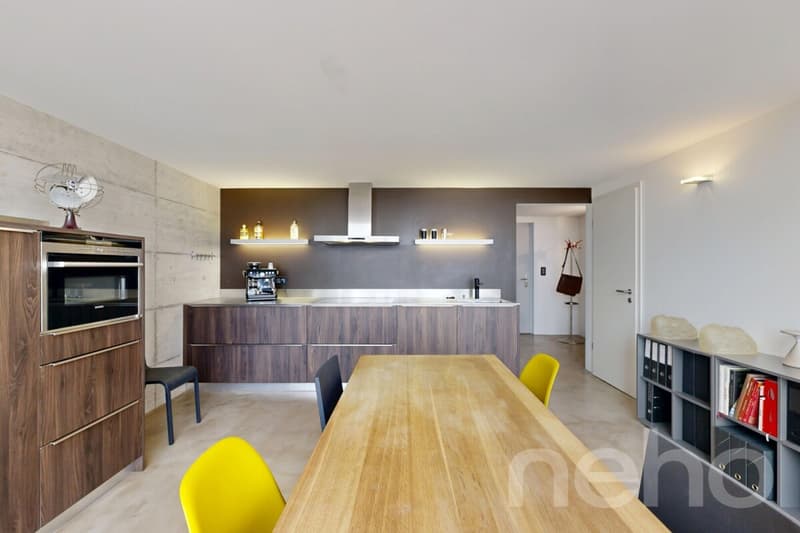 Unique : Duplex contemporain / grand balcon ouest / vue lac partielle (11)