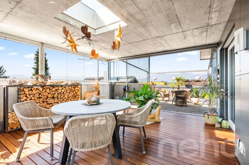 Exklusive Attika mit Wintergarten und 120 m² Terrasse (5)