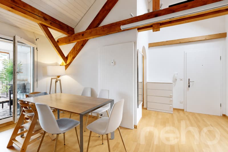 Charming 3.5-room attic apartment with balcony in a quiet location in Basel (5)