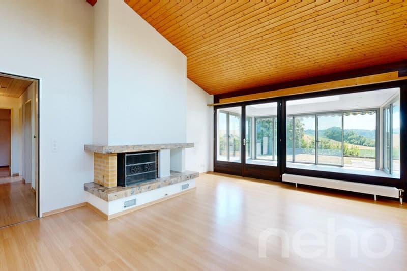 Living on the edge of the field - 5.5 room house in quiet Oberbipp (4)