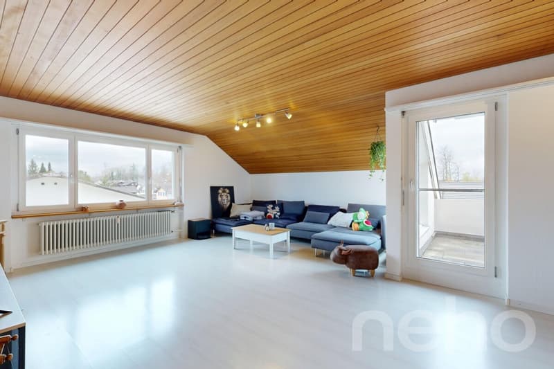 Affordable attic apartment with 131 m² near Emme and city center (2)