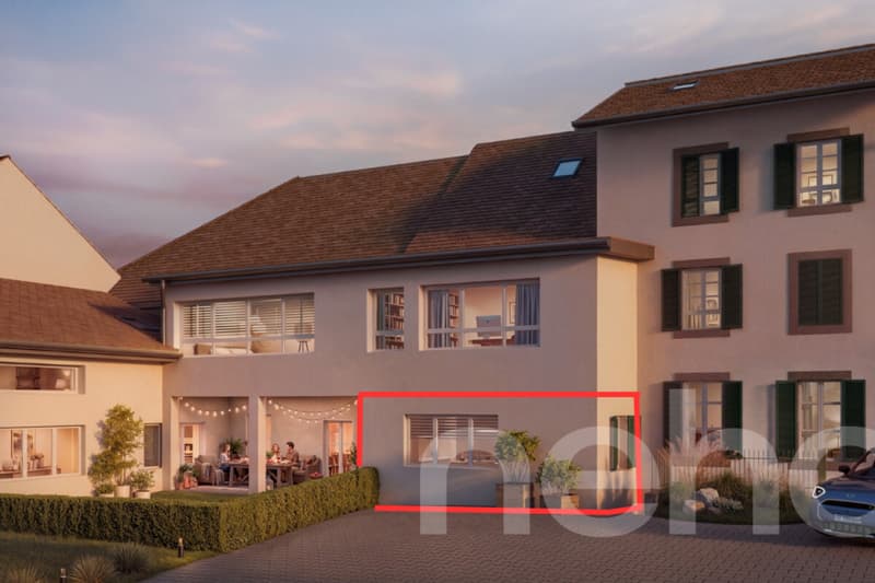 Appartement de 2,5 pièces en rez-de-jardin avec extérieur privatif (3)