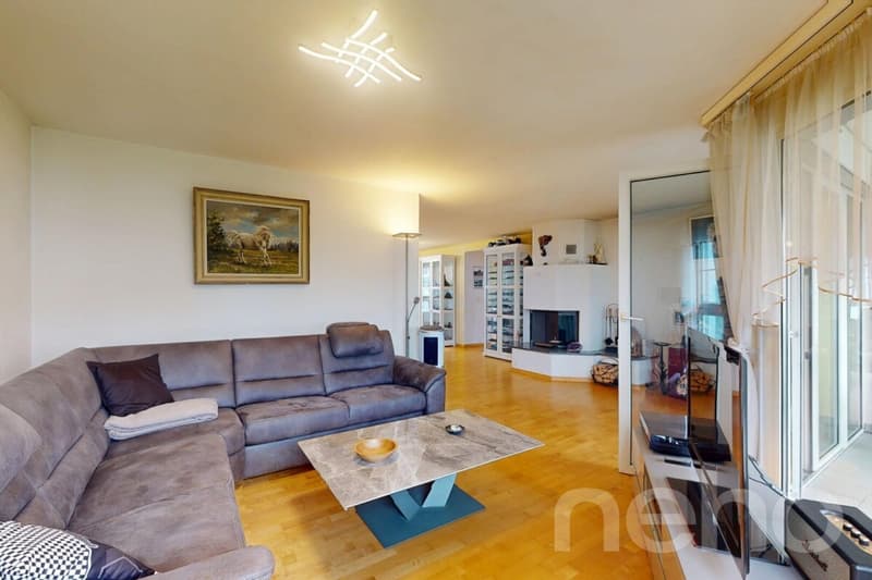Charming 3.5-room apartment with winter garden & fireplace in Wittenbach (2)