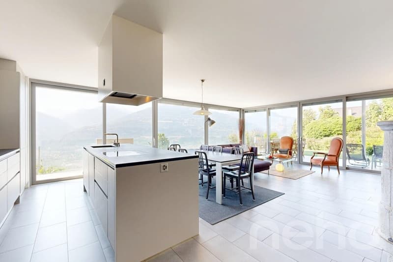 Spacious contemporary villa with panoramic views in the heart of Valais (2)
