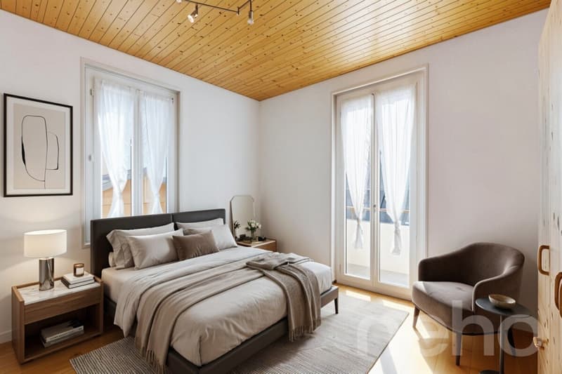 Casa ad Aigle con 2 appartamenti, vista libera e grande potenziale (12)