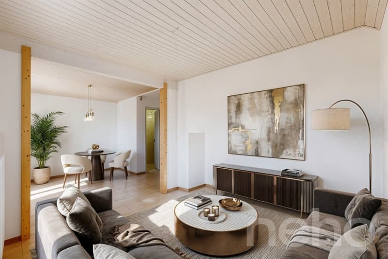 Casa ad Aigle con 2 appartamenti, vista libera e grande potenziale (8)