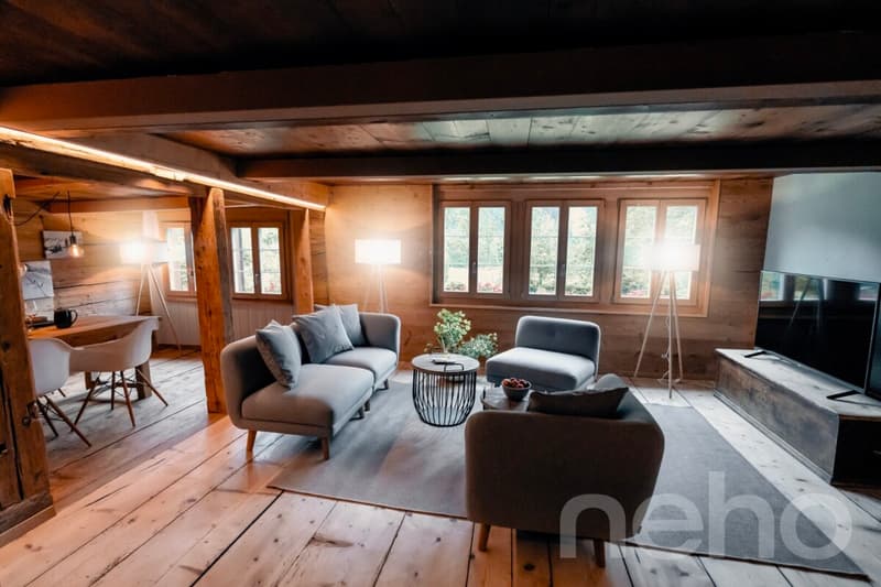 Historic Farmhouse with Holiday Apartment and Mountain Panorama (7)