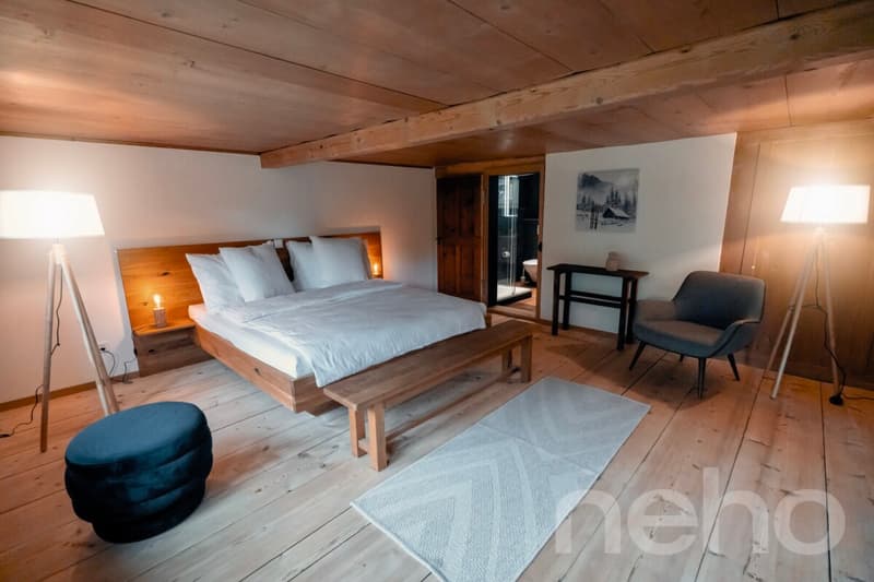 Historic Farmhouse with Holiday Apartment and Mountain Panorama (10)