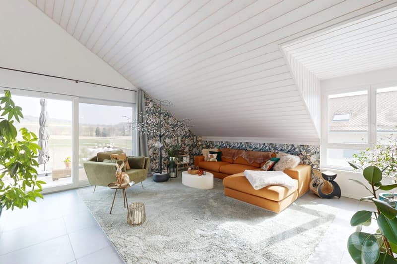 Ultimo piano di 145 m², grande terrazza affacciata sulla campagna (2)
