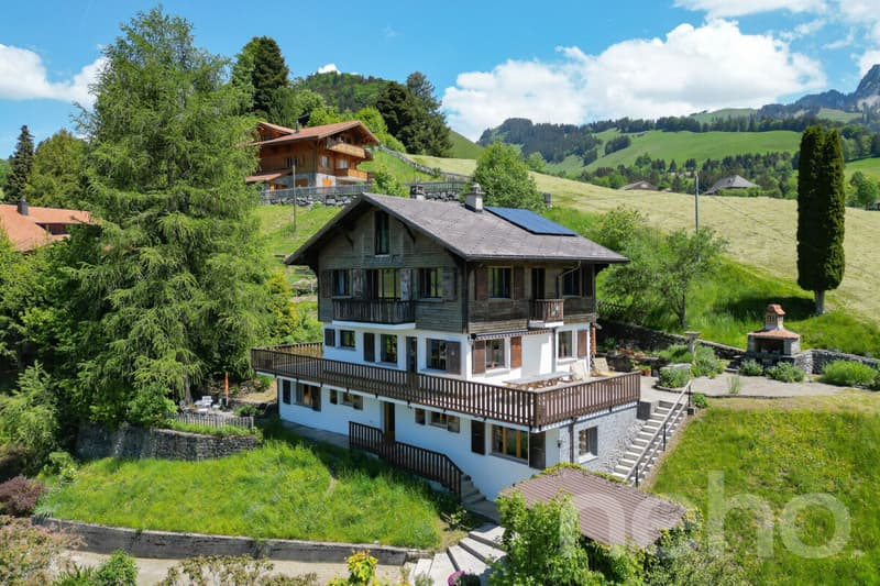 Haus mit unabhängiger Wohnung ? Bergblick in Charmey (11)