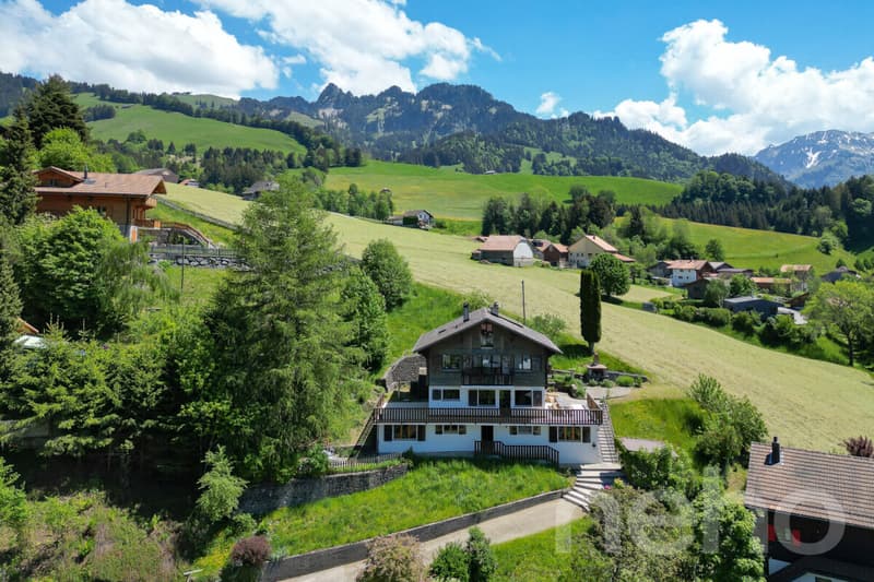 Haus mit unabhängiger Wohnung ? Bergblick in Charmey (12)