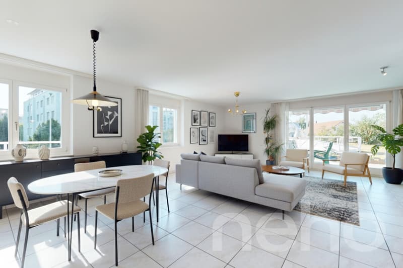 Confort, lumière et jardin privé ? superbe duplex à Morat (2)