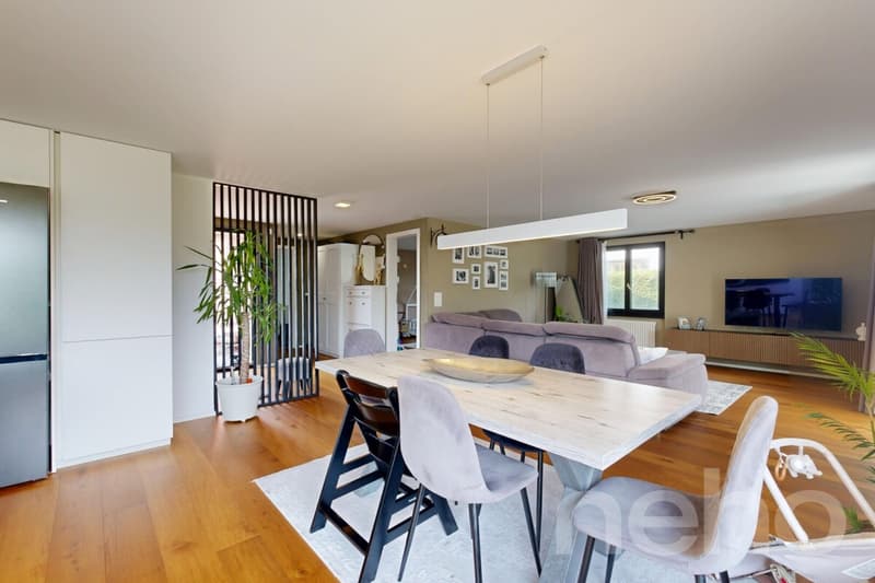 Maison unifamiliale modernisée avec cuisine design et jardin d'hiver (9)