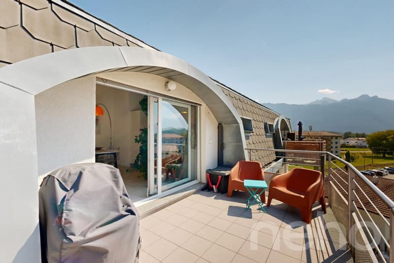 Attique avec vue Lac et Montagnes au c?ur du Bouveret (2)