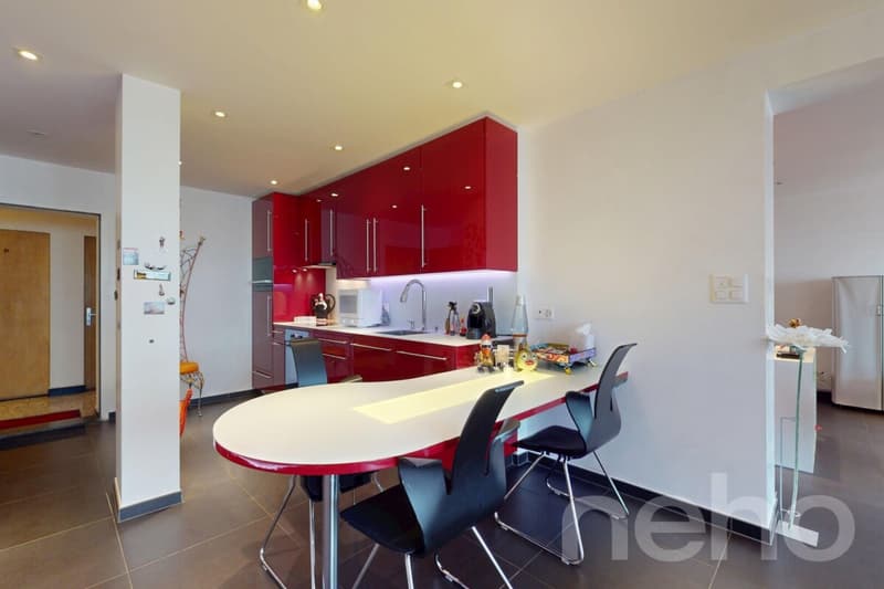 Apartment completely renovated in the center of Champéry, panoramic view (4)