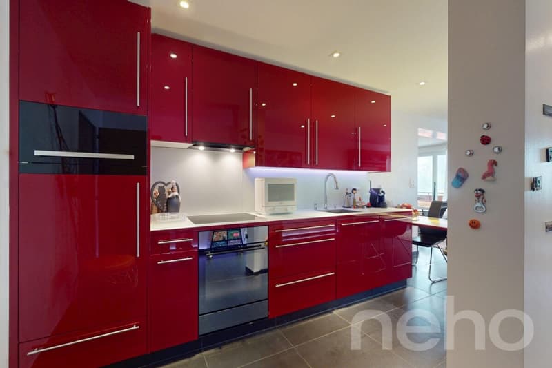 Apartment completely renovated in the center of Champéry, panoramic view (9)