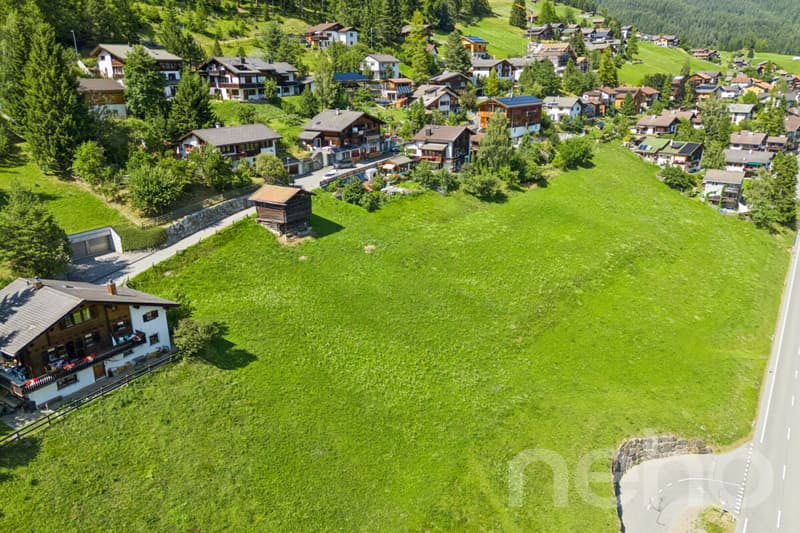 Grosszügiges Grundstück mit Baulandanteil in Davos Wiesen (2)