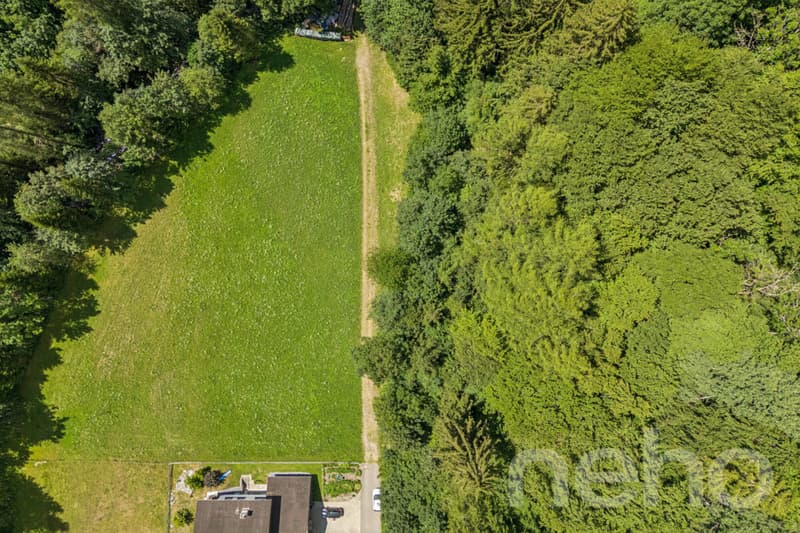 Grosszügiges Bauland mit Projektstudie an naturnaher Lage in Vättis (2)