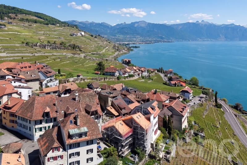 Maison vigneronne du XVII? rénovée ? Vue lac & Alpes au c?ur de Rivaz (1)