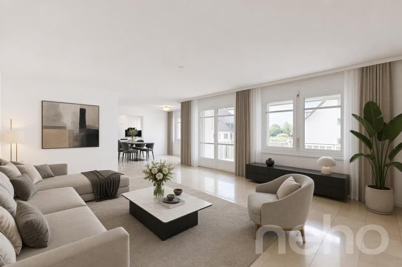 Appartement lumineux 4.5 pièces avec balcon sud à Volketswil (1)
