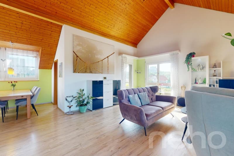 Lichtdurchflutete Dachwohnung mit Balkon und Weitblick (2)