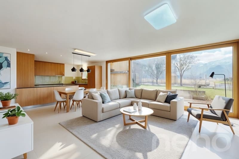 Contemporary villa with a view of the Dents du Midi and unique potential (5)
