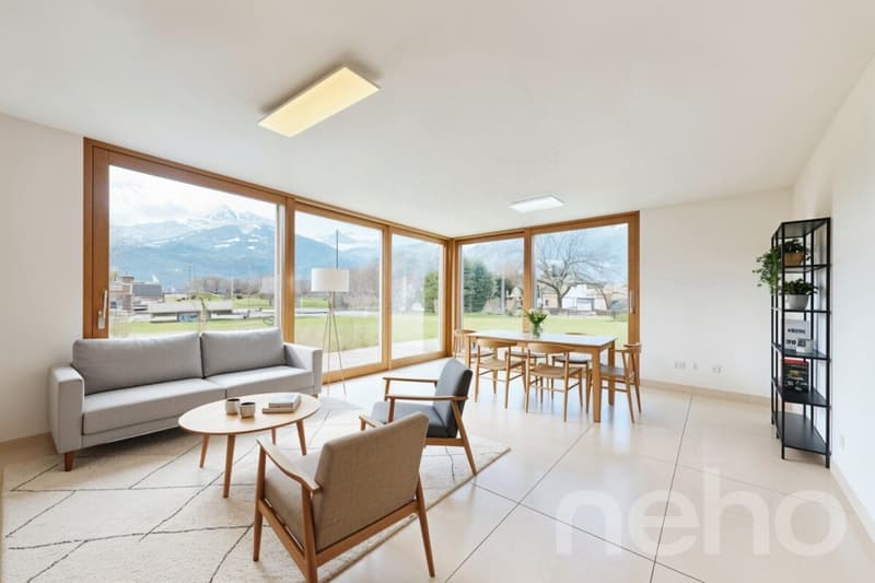 Contemporary villa with a view of the Dents du Midi and unique potential (4)
