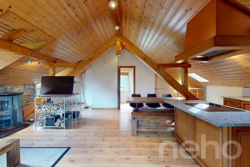 Exklusivität: Familienhaus mit 2 Apartments und einem Studio in Salvan (4)